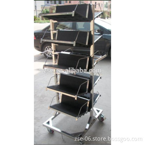 ESD pcb Storage carts,ESD PCB storage cart with hanging racks